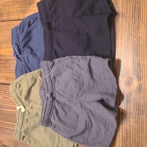 Cat & Jack 2T knit pull on shorts bundle